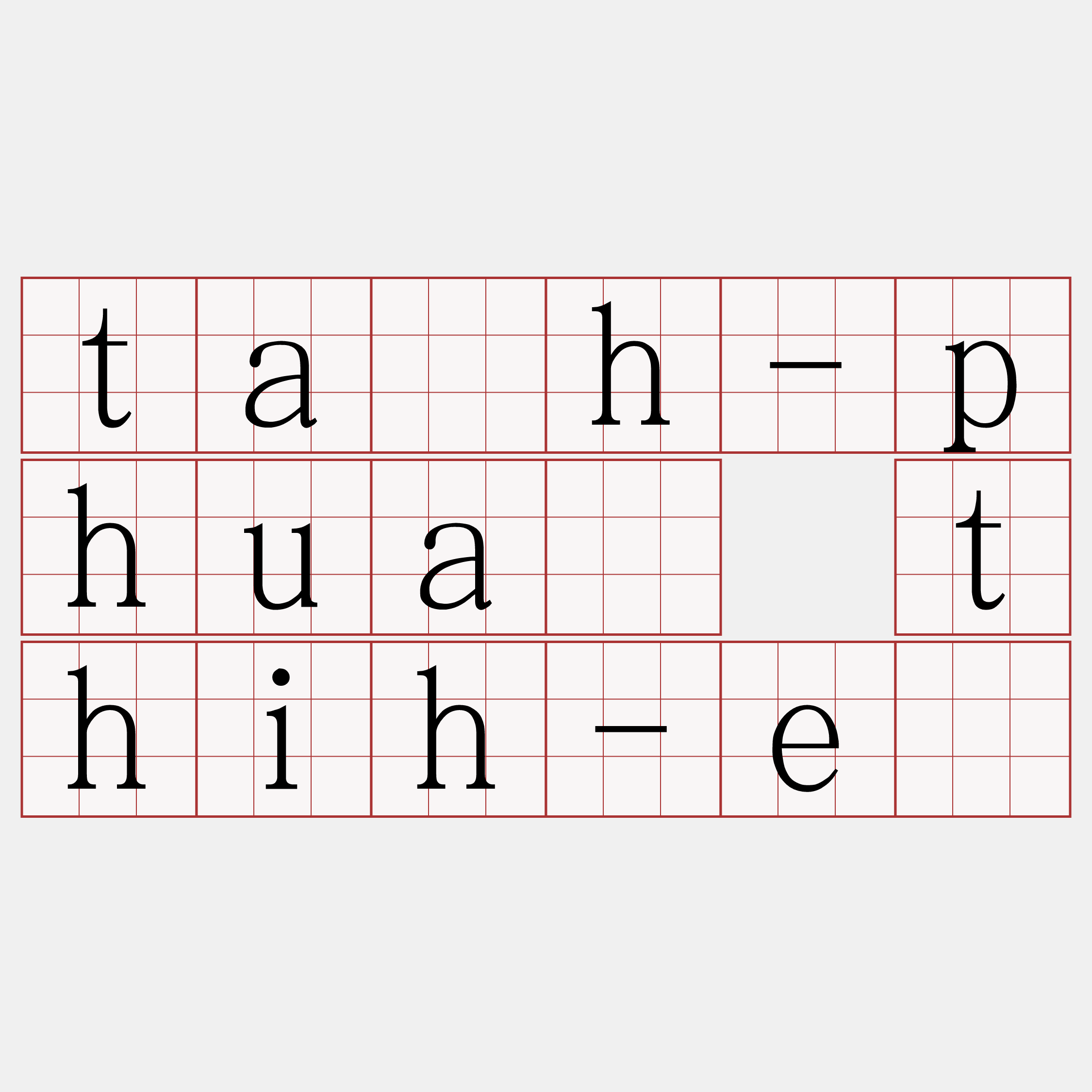 ta̍h-phuà thih-ê
